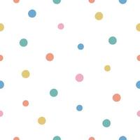 Seamless Pattern with circles confetti. Vector holiday illustration. For greeting card, posters, banners, the card, printing on the pack, printing on clothes, fabric, wallpaper.