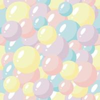 Seamless Pattern with colorful Bubbles. Vector illustration. For greeting card, posters, banners, the card, printing on the pack, printing on clothes, fabric, wallpaper.