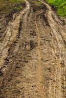 Dirt road after rain photo