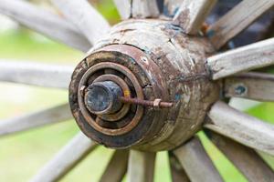 Close-spoked wheel hub photo