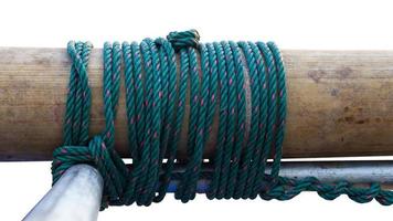 Bamboo steel ropes photo