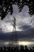 Electricity pylon Silhouette photo