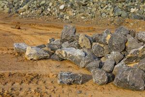 piedras, camino de ripio foto