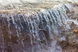 Stop stream abstract waterfall. photo