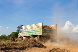 Truck soil to dust photo