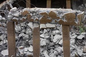 Scrap bridge beams and columns photo