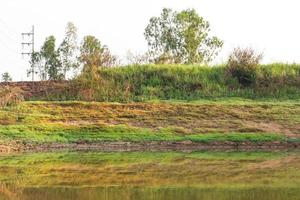 Coastal canal water reflection photo