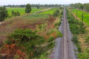 Above the railroad countryside photo