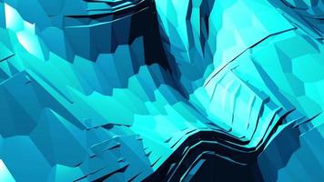 mosaicos de animación de onda azul de caos 3d abstracto video
