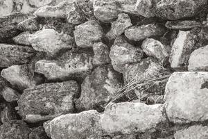 Ancient Mayan site texture temple ruins pyramids artifacts Muyil Mexico. photo