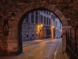 The city of Maastricht at the river Maas in the netherlands photo