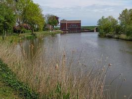 the harbor of Greetsiel in germany photo