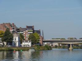 The city of Maastricht at the river Maas photo