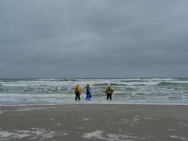 the beach of Juist in germany photo