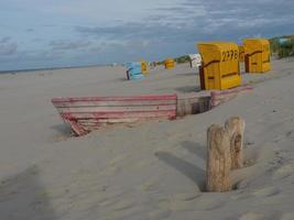 la playa de juist isla alemana foto