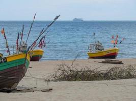 the beach of Sopot in Poland photo