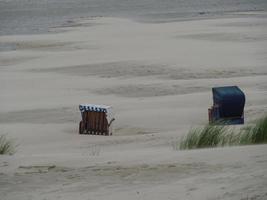 tiempo de verano en la playa de juist foto