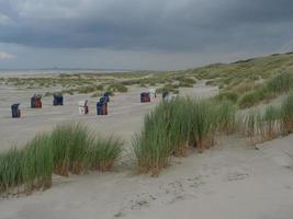 sundown at the beach of Juist photo