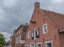 the harbor of Greetsiel in germany photo