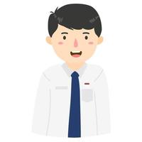 boy in student uniform vector