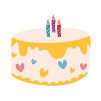 birthday cake illustration vector