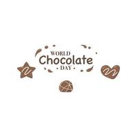 Chocolate bonbons collection vector