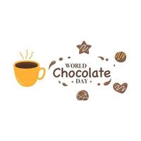 Collection of chocolate bars and pieces vector