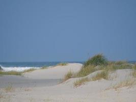 The beach of Juist island in germany photo