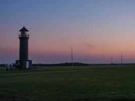 sundown on the island of Juist photo