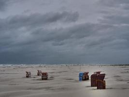 summer tiem at the beach of Juist photo