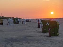 sundown on the island of Juist photo