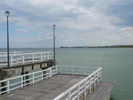 the beach of Sopot in Poland photo