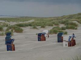 summer evening at the beach of Juist photo