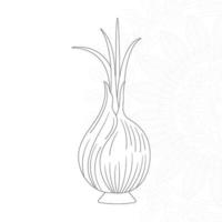 Onion Coloring Pages for Kids vector