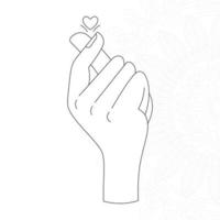 Hand Coloring Pages For Kids vector