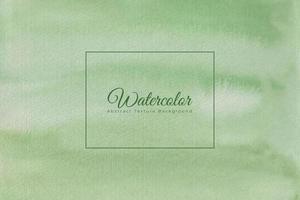 Watercolor abstract background in green color vector