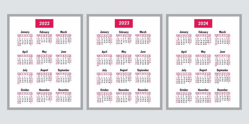 Utd 2023 Fall Calendar 2022 Calendar Set. Collection Of Vector Templates. Simple Design For  Decorating Wall Calendars, Gliders. Week Starts On Sunday. Holidays In The  United States Are Listed. Vector Illustration 7420103 Vector Art At Vecteezy