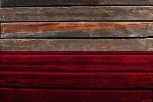 Flag of Poland on wood photo