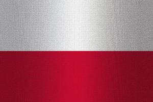bandera de polonia en piedra foto
