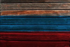 Flag of Russia on wood photo