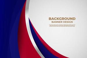 Elegant Wave Background Banner Template design for Business Presentation vector