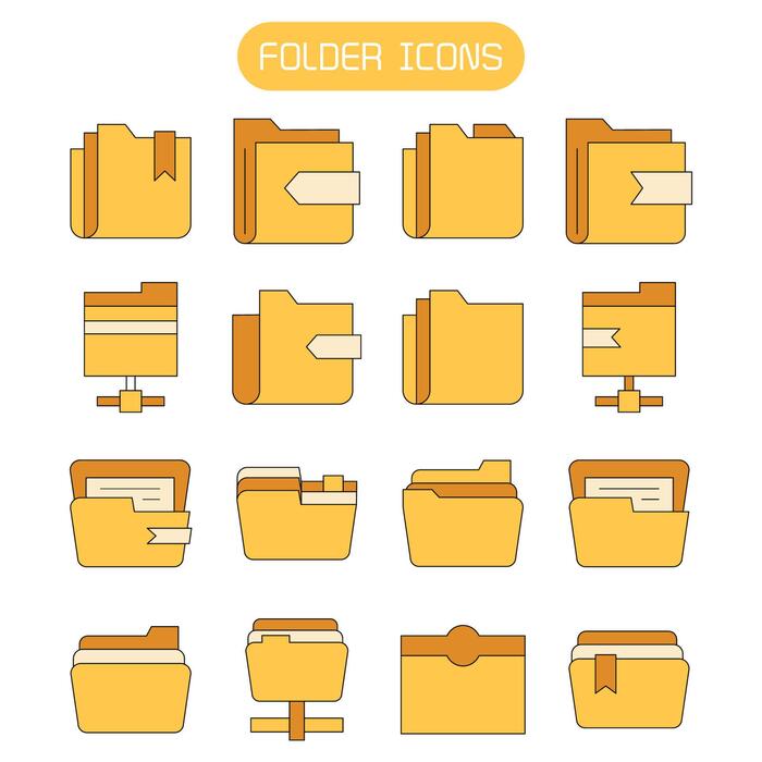 Page 2 | Folder Icon Set Vector Art, Icons, and Graphics for Free Download