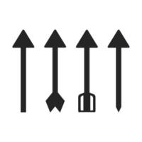 hunting arrows symbol illustration vector