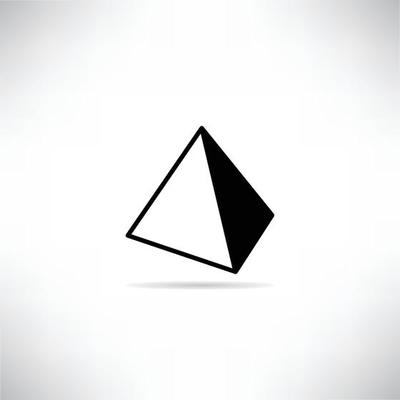 pyramid icon illustration