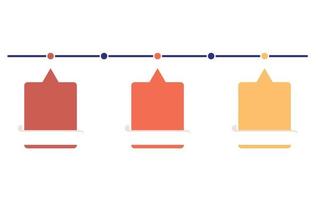 círculo de negocios iconos de infografía de línea de tiempo diseñados para plantilla de fondo abstracto elemento de hito diagrama moderno tecnología de proceso gráfico de presentación de datos de marketing digital vector