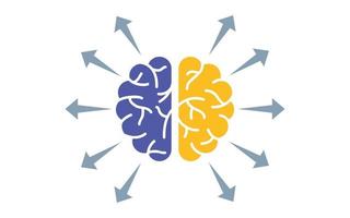 ilustración vectorial creativa de la plantilla infográfica de mapa mental aislada en un fondo transparente con lugar para su contenido. vector