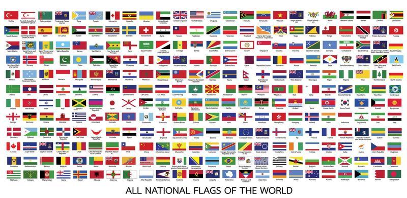 All official national flags of the world