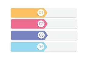 plantilla de etiqueta infográfica con iconos. pasos. infografías para el concepto de negocio. se puede utilizar para gráficos de información, diagramas de flujo, presentaciones, sitios web, pancartas, materiales impresos. vector