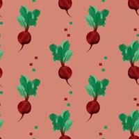 Seamless pattern Beets. Vector illustration