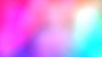 arrière-plan animé abstrait avec des couleurs néon et des dégradés liquides. lentille mobile lumineuse vibrante et lumière sur fond coloré. animation de boucle de dégradé rose, violet, bleu. video